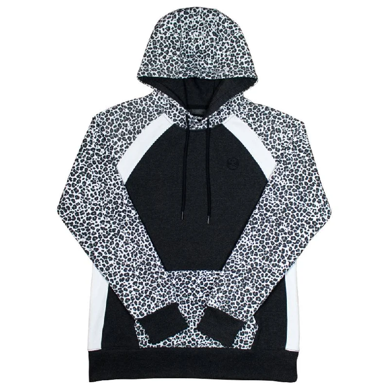 Sexy Fun "Savannah" Black w/ White Cheetah Print Hoody