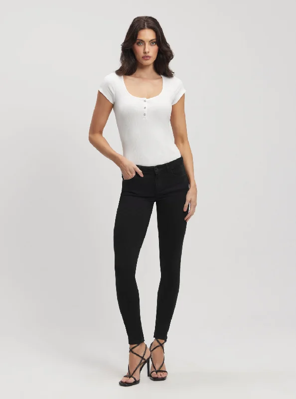 Innovative Design Curve X Mid-Rise Skinny Jeans in Dark Wash