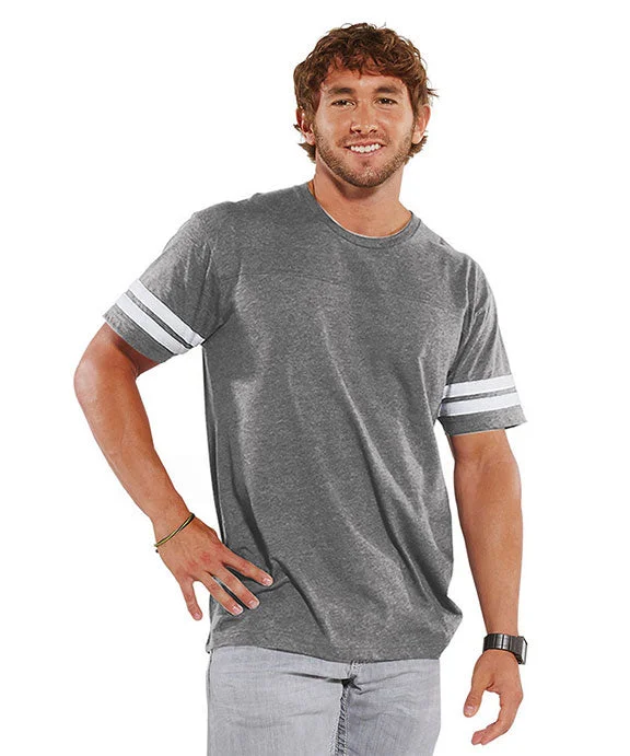 Design Must-have 6937 - LAT Mens Football T-Shirt | Vintage Heather/White