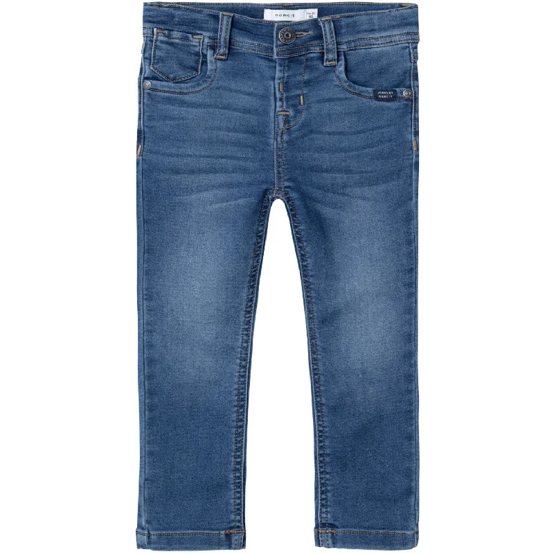 Comfortable Sweaters Name It Dark Blue Denim Silas Slim Sweat Jeans Noos