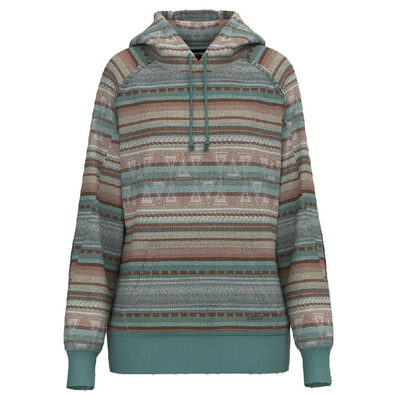 Everyday Comfort "The Distressed" Turquoise /Serape Hoody