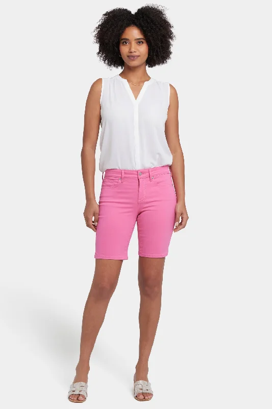 Elegant And Charming Ella Denim Shorts - Honeysuckle
