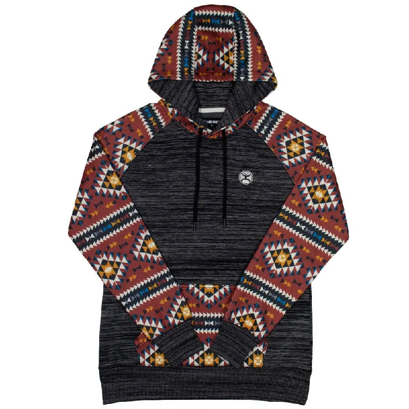 Classic Series "Summit" Charcoal w/Aztec Pattern Hoody