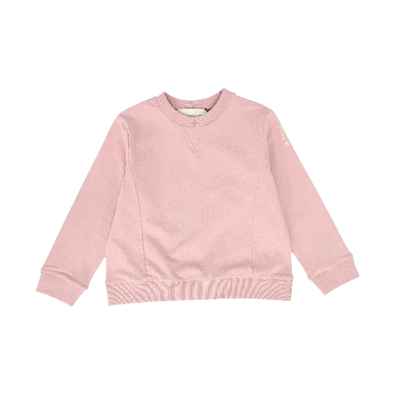 Simple Style BE FOR ALL PINK V SWEATSHIRT [FINAL SALE]