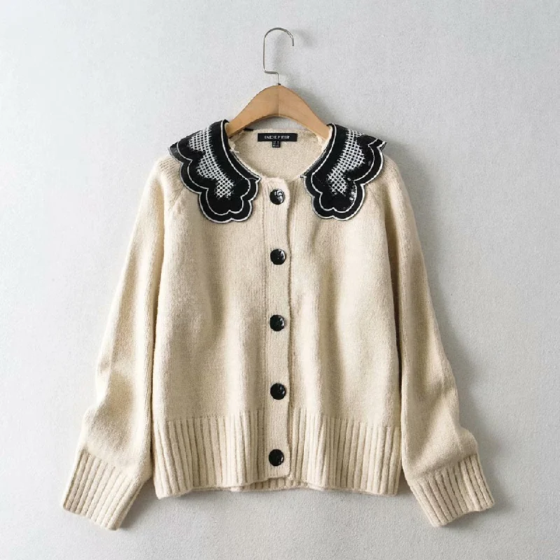 Sports Style Autumn wool and Mohair women's cardigan  1369