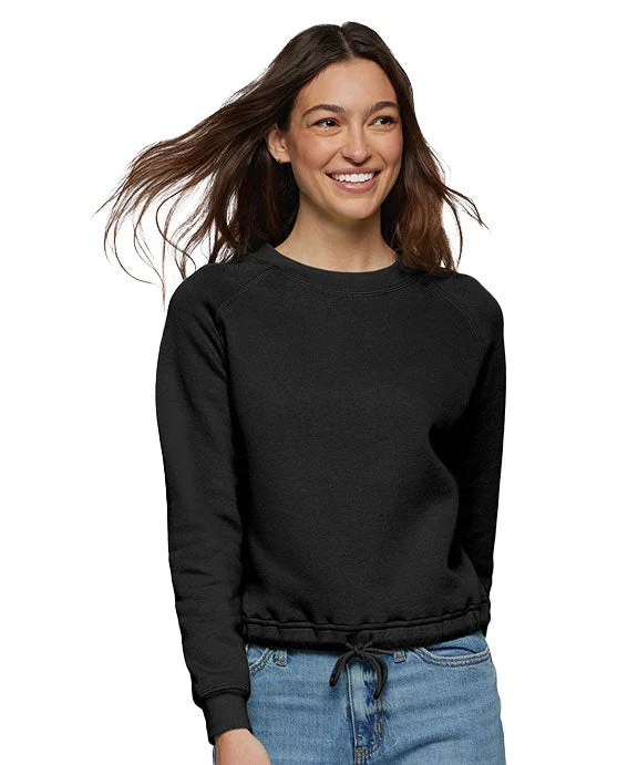 Romantic Temperament 3528 - LAT Ladies Boxy Fleece Sweatshirt | Black