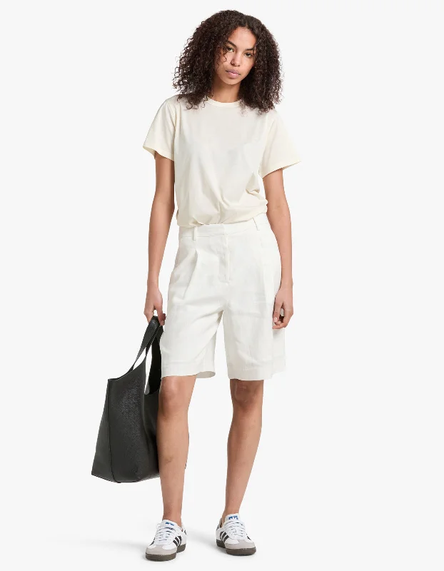 Personalized Wear Aria Linen Short - Antique White