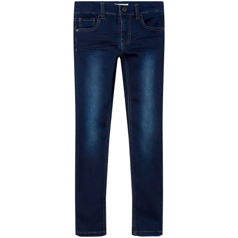 Personalized Clothing Name it Dark Blue Denim Theo Jeans Noos