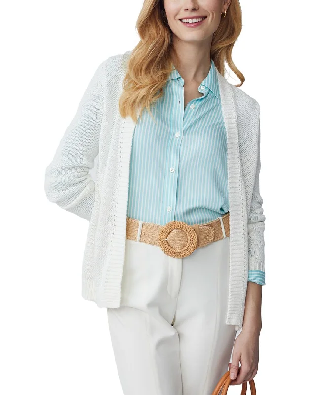 British Style J.McLaughlin Dawn Linen-Blend Sweater